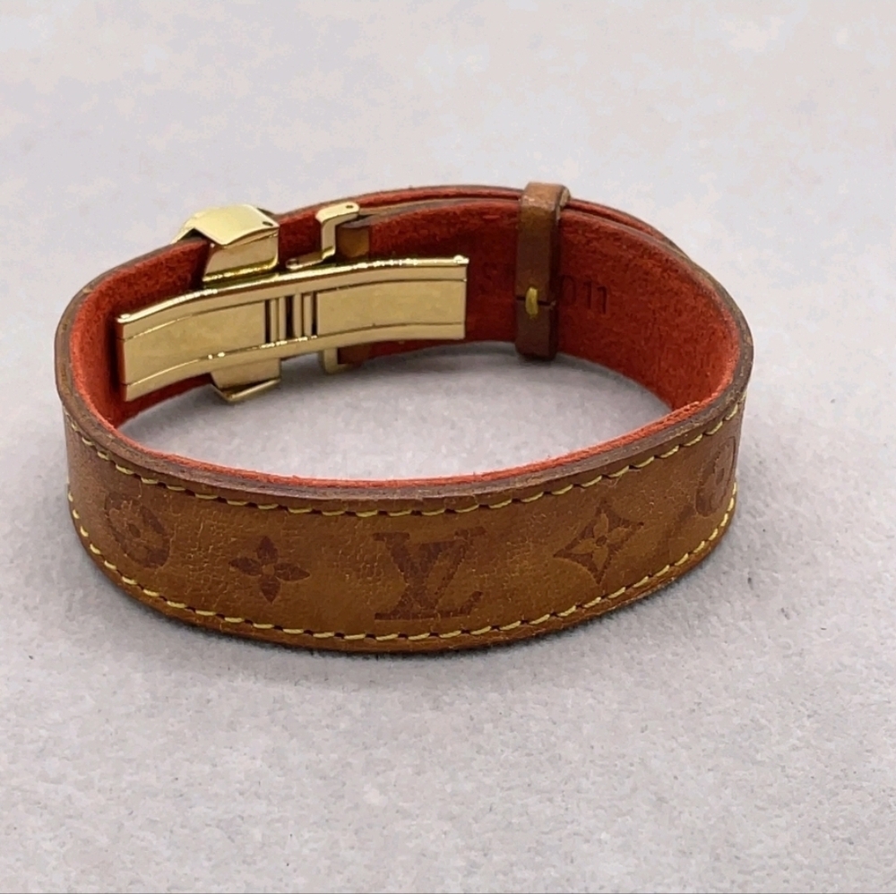 Authentic Louis Vuitton Brown and Gold Bracelet - Picture 5 of 12